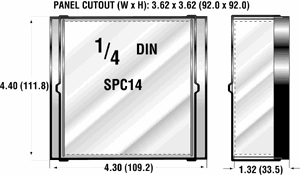 SPC14 1/4 DIN